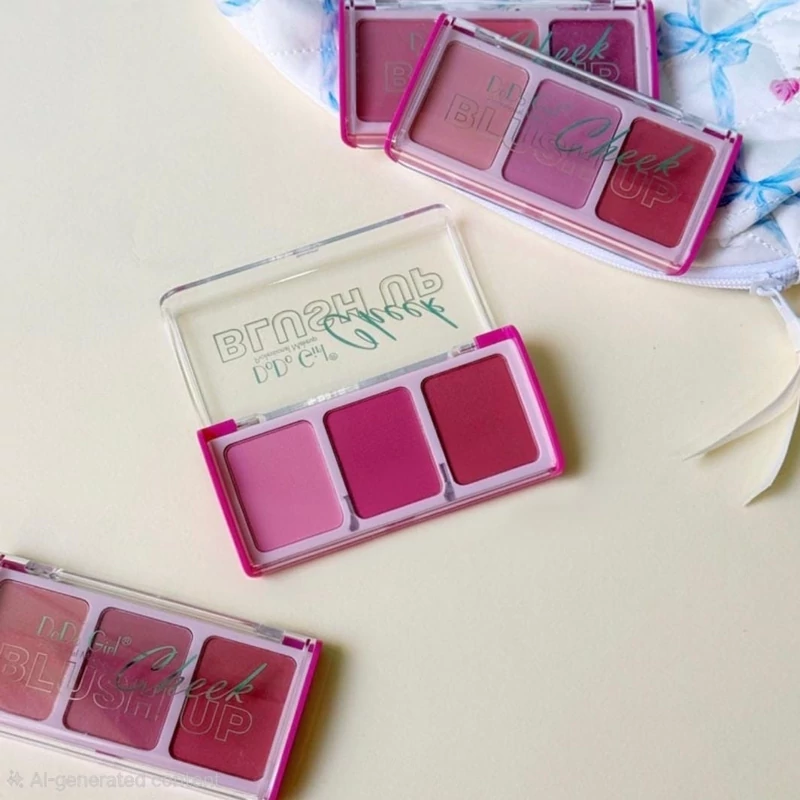 پالت رژگونه 3 رنگ دودوگرل مدل Blush Up Cheek