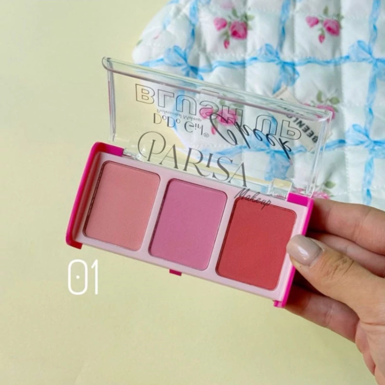 پالت رژگونه 3 رنگ دودوگرل مدل Blush Up Cheek