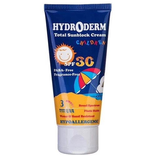ضد آفتاب بچه هیدرودرم SPF 30 مقاوم در برابر آب و شن