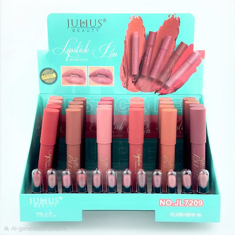 پک ۱۲ عددی رژ لب پیچی ژولیوس مدل Lipstick Pen