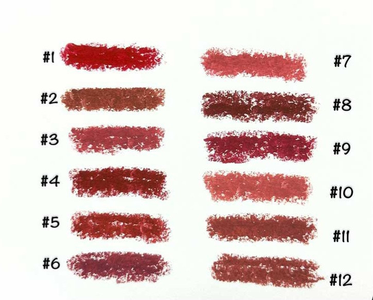 پک ۱۲ عددی رژ لب پیچی ژولیوس مدل Lipstick Pen