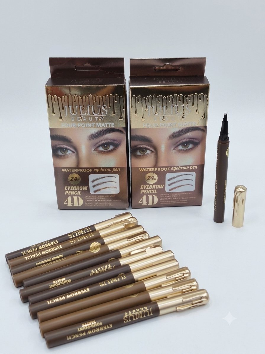 هاشور ابرو ۴ دندانه ژولیوس بیوتی (ضدآب و ۲۴ ساعته)