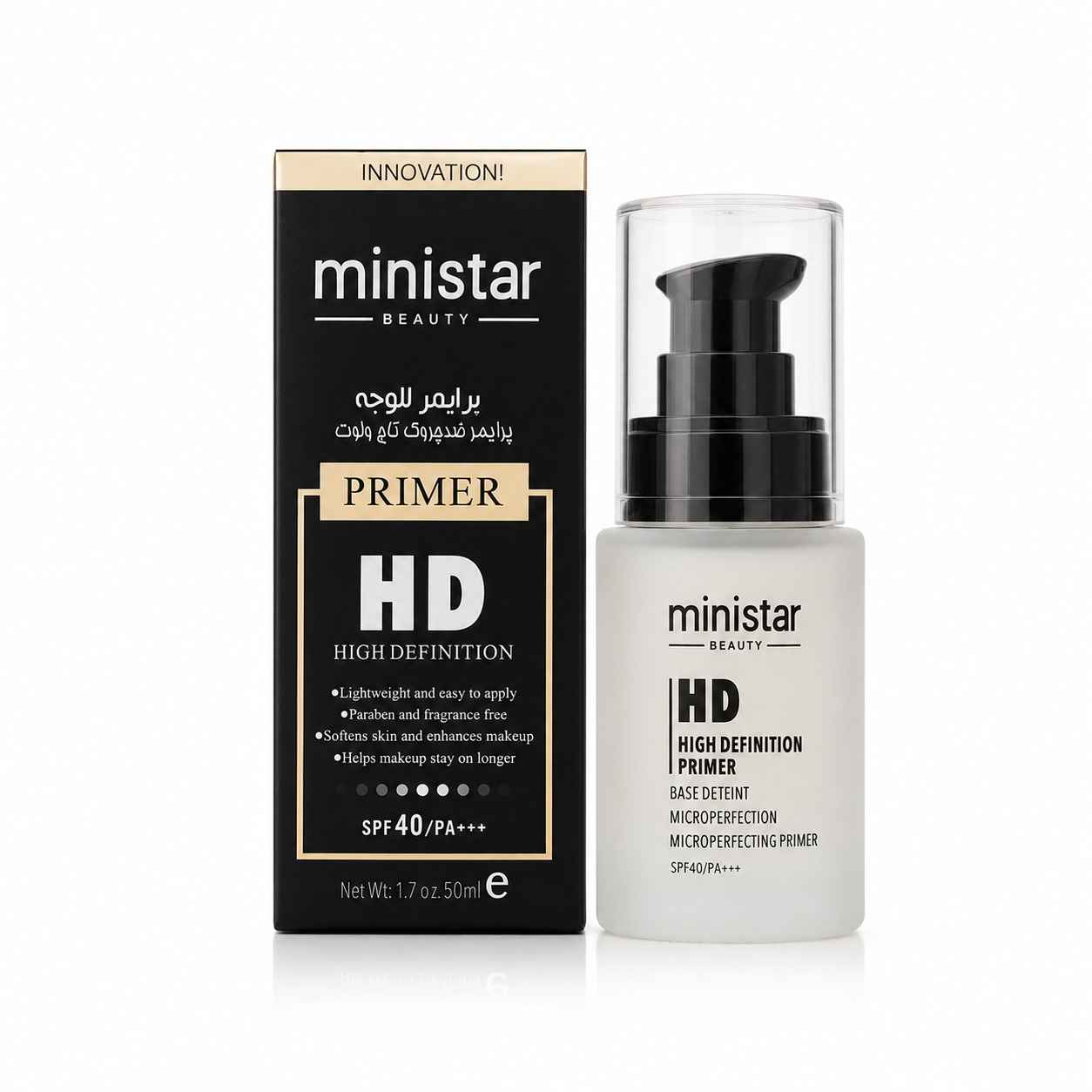 ​پرایمر مات‌کننده و بسته‌کننده منافذ مینی‌استار SPF40