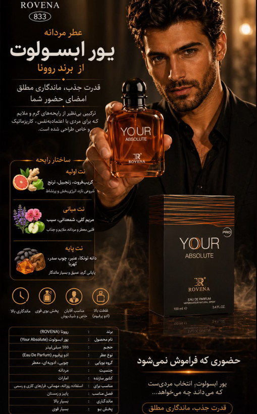 ادکلن جورجیو آرمانی استرانگر ویت یو ابسولوتلی 100 میل روونا