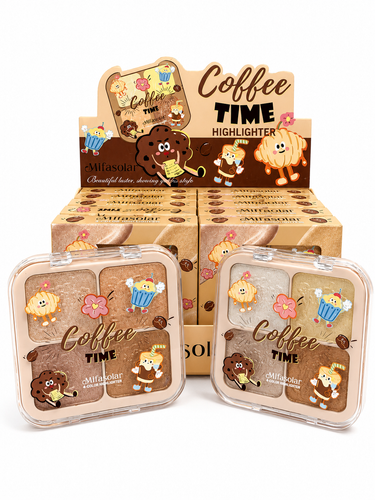 پالت هایلایتر ۴ رنگ میفاسولار مدل Coffee Time